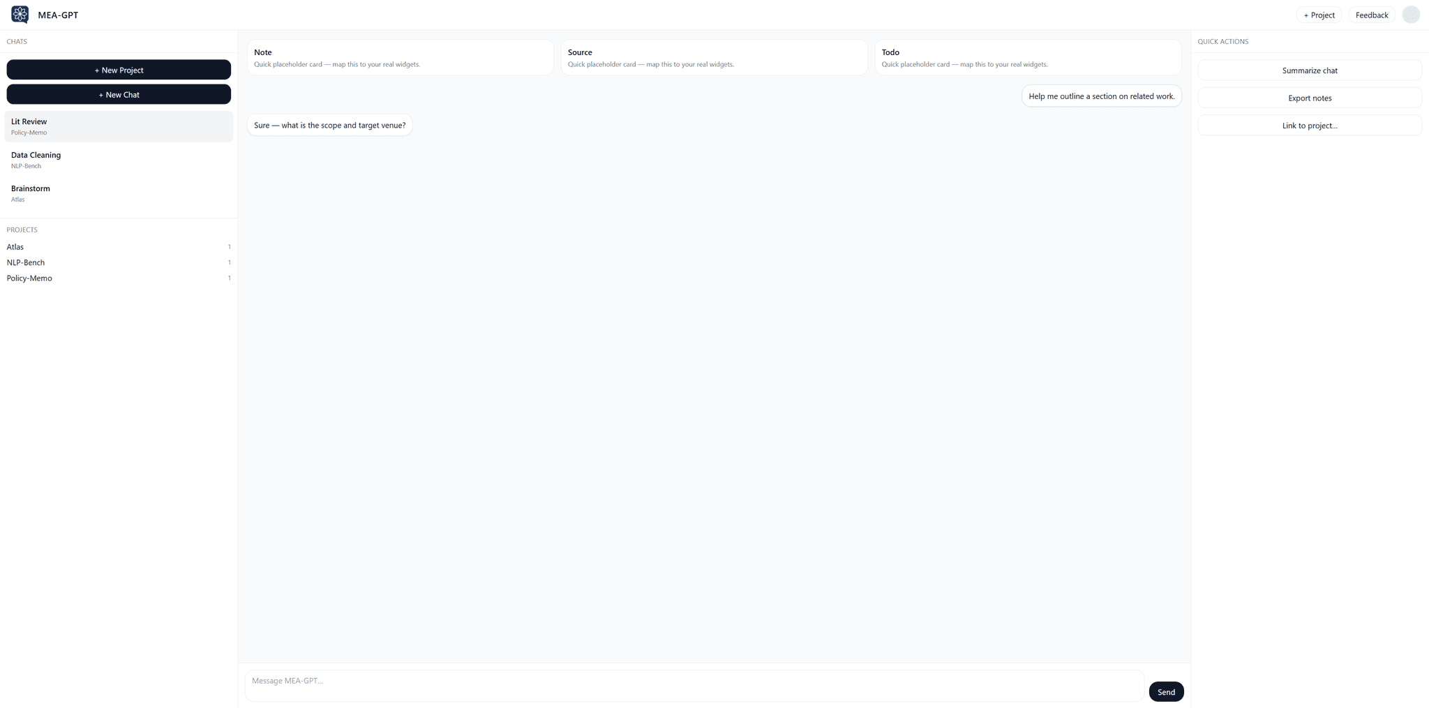 MEA-GPT: AI Assistant for Research and Analytical Writing